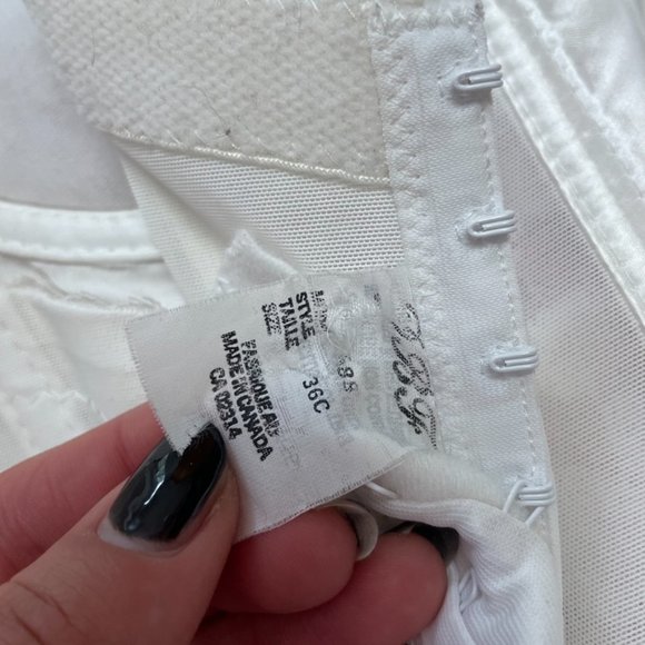 White Vintage Silk Bridal Corset - Picture 3 of 5